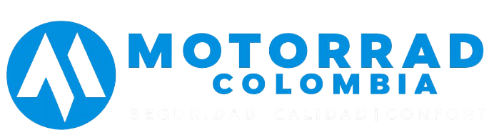 Logo de Motorrad Colombia, empresa especializada en seguridad, calidad y confort para motociclistas.
