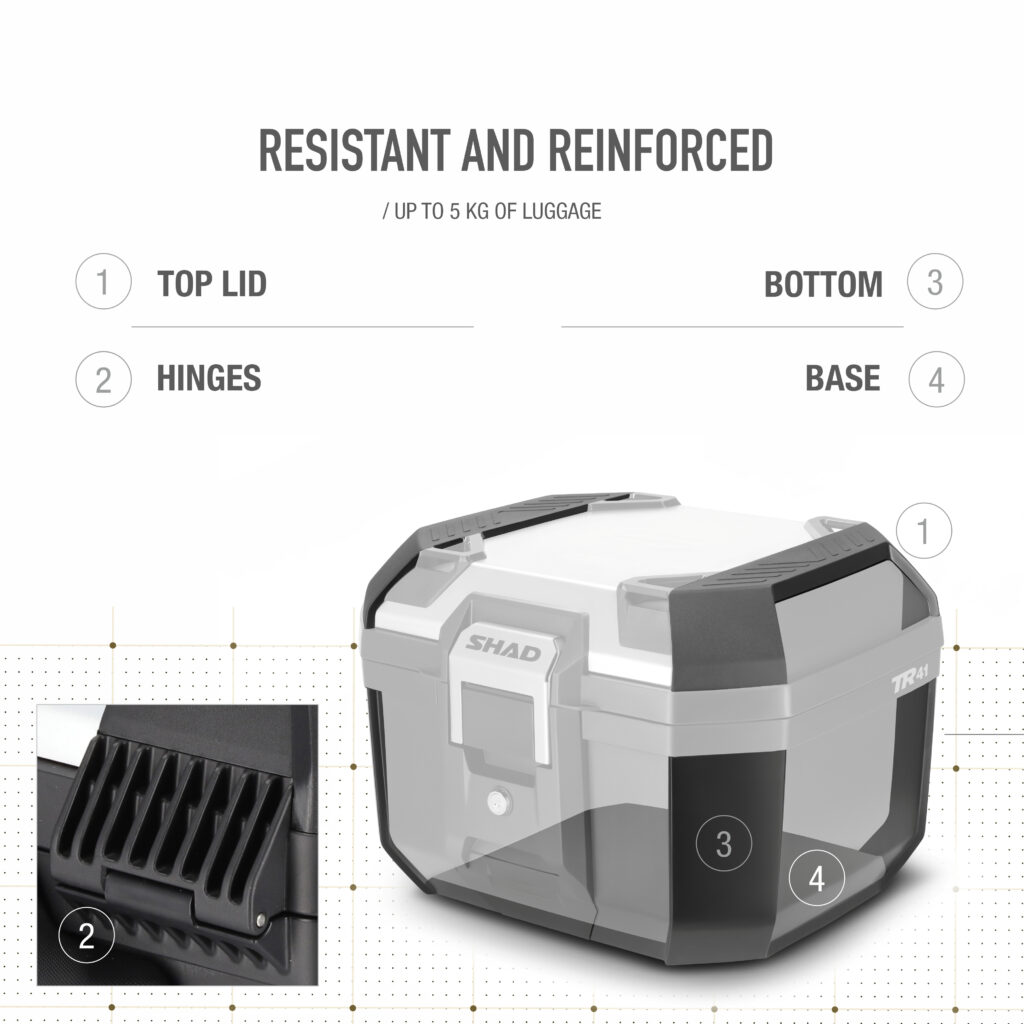 TOP CASE TR41 TAPA ALUMINIO - Imagen 2
